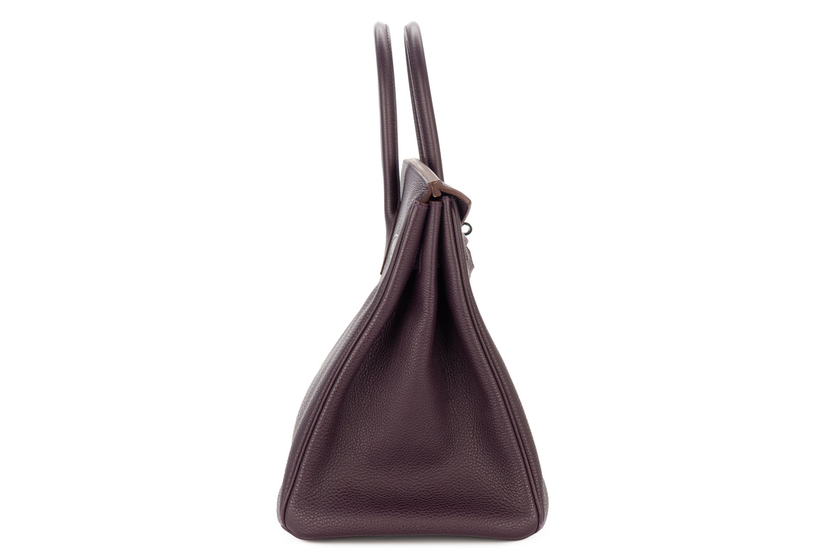Hermès Birkin 35 Raisin Togo Palladium Hardware - view 5