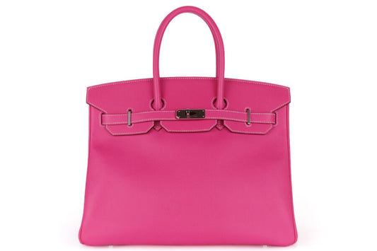 Hermès Birkin 35 – Rose Tyrien with Palladium Hardware - Zeuskicks