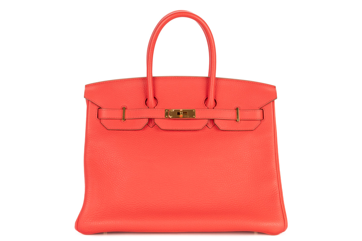 Hermès Birkin 35 Rose Jaipur Clemence Gold Hardware - view 1
