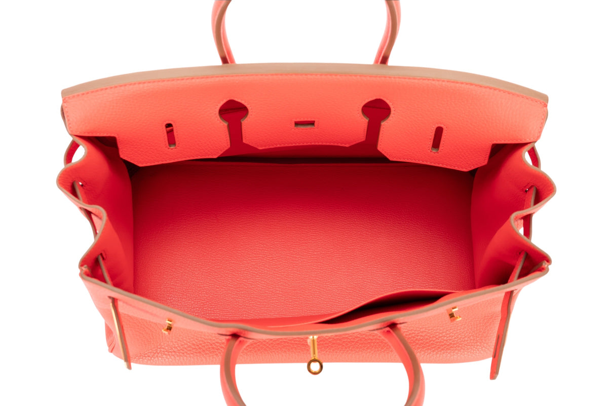 Hermès Birkin 35 Rose Jaipur Clemence Gold Hardware - view 10