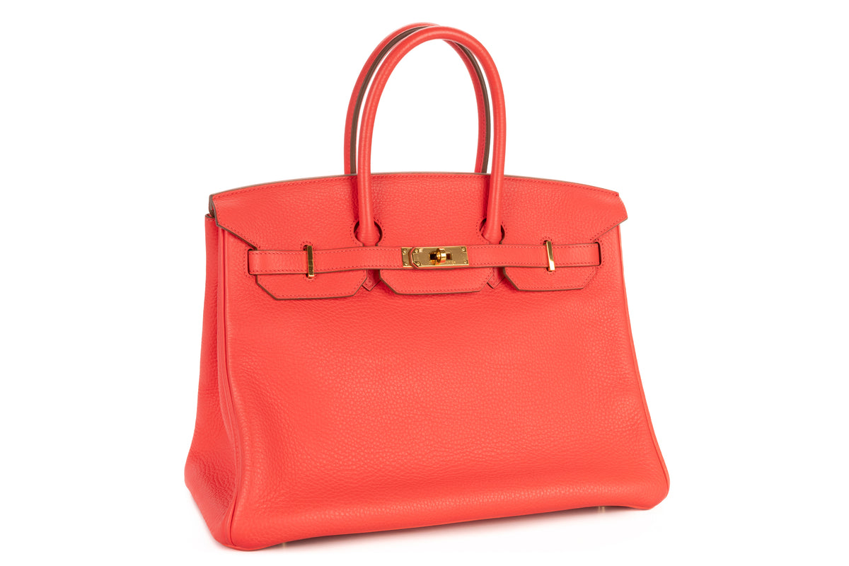 Hermès Birkin 35 Rose Jaipur Clemence Gold Hardware - view 2