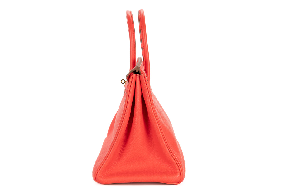 Hermès Birkin 35 Rose Jaipur Clemence Gold Hardware - view 4