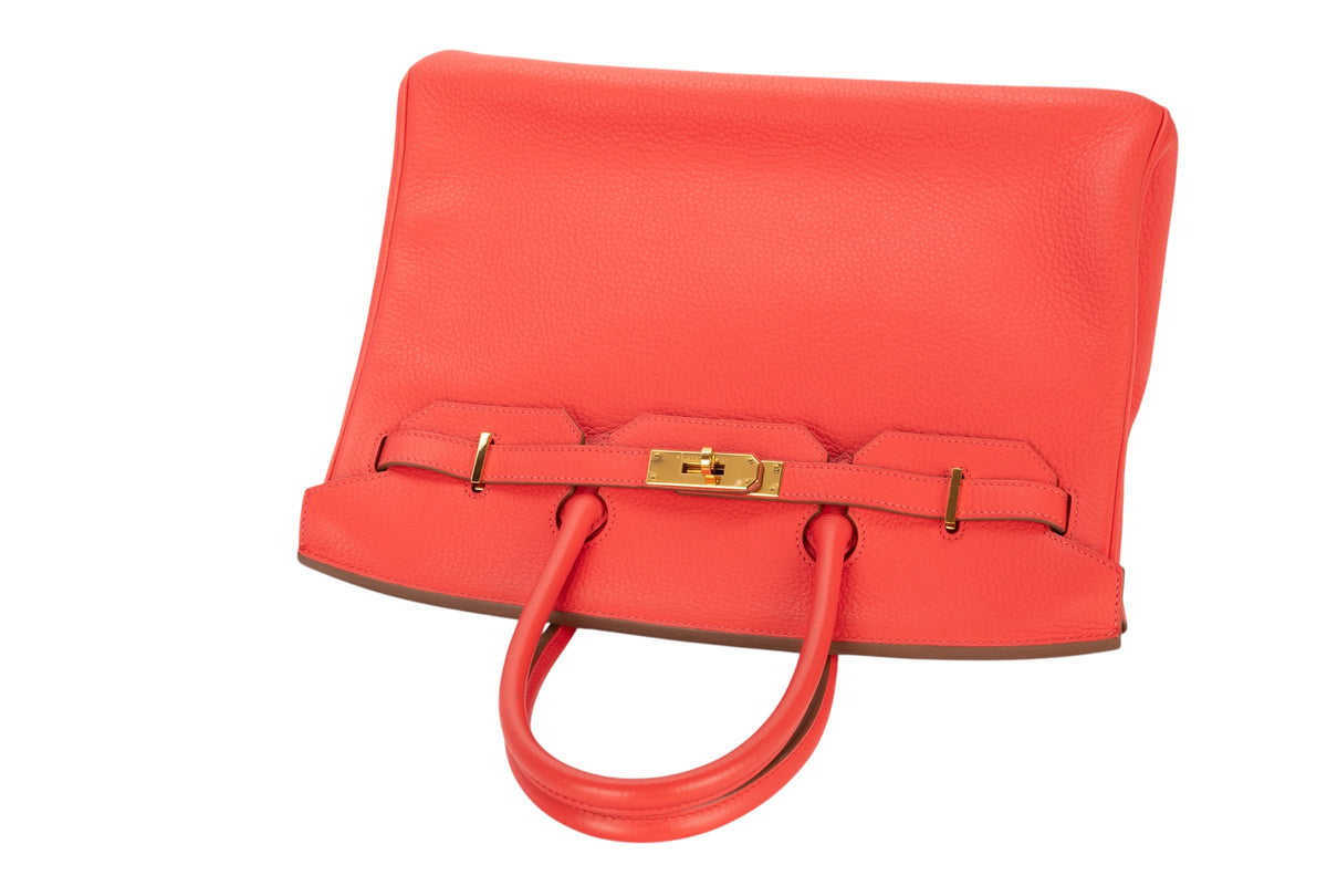 Hermès Birkin 35 Rose Jaipur Clemence Gold Hardware - view 8