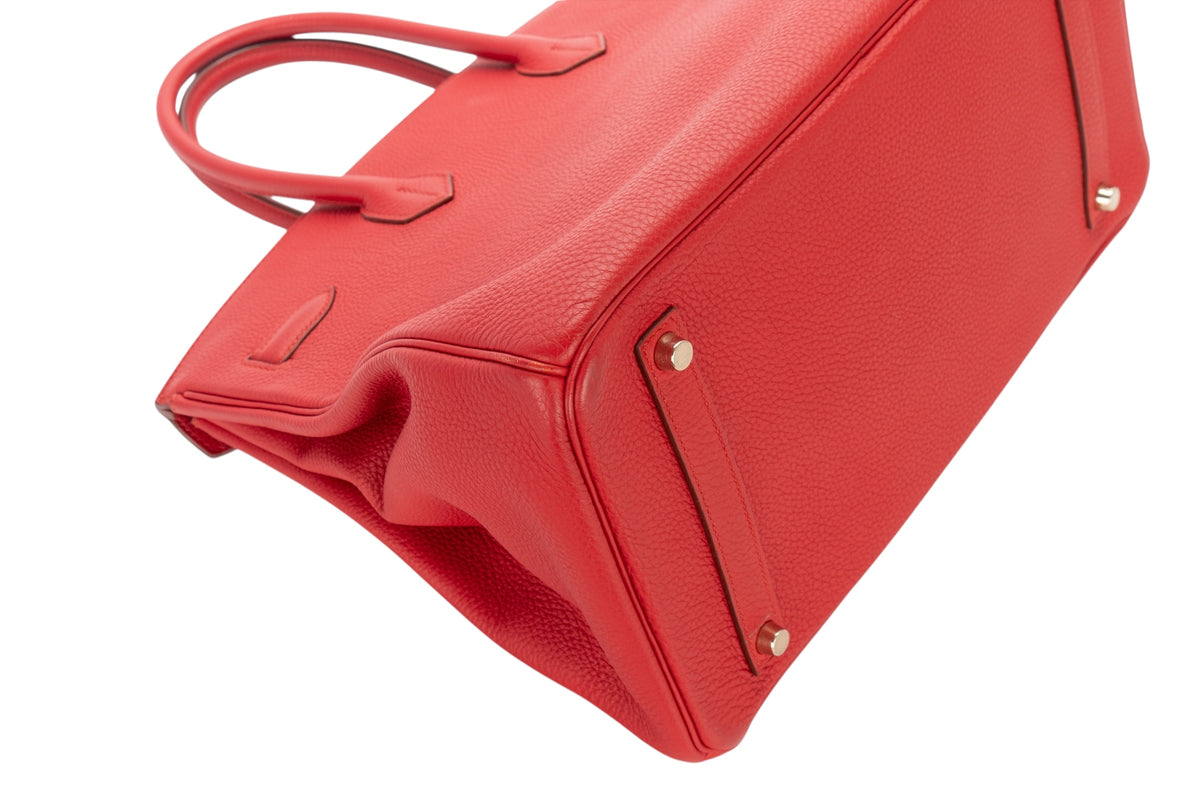 Hermès Birkin 35 Rouge Casaque Togo Gold Hardware - view 13