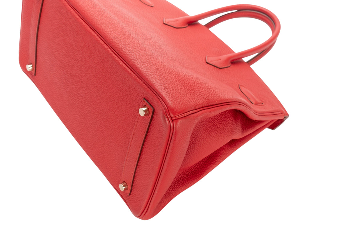 Hermès Birkin 35 Rouge Casaque Togo Gold Hardware - view 14