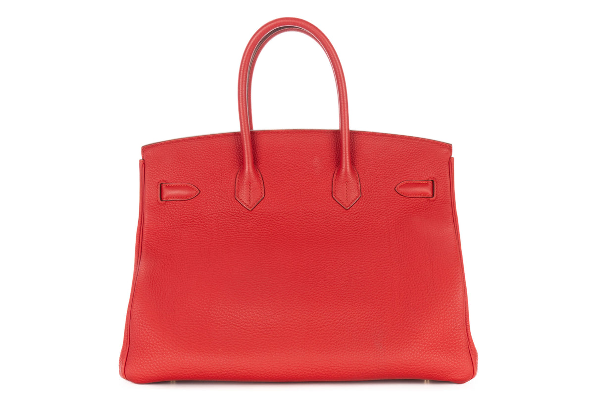 Hermès Birkin 35 Rouge Casaque Togo Gold Hardware - view 3