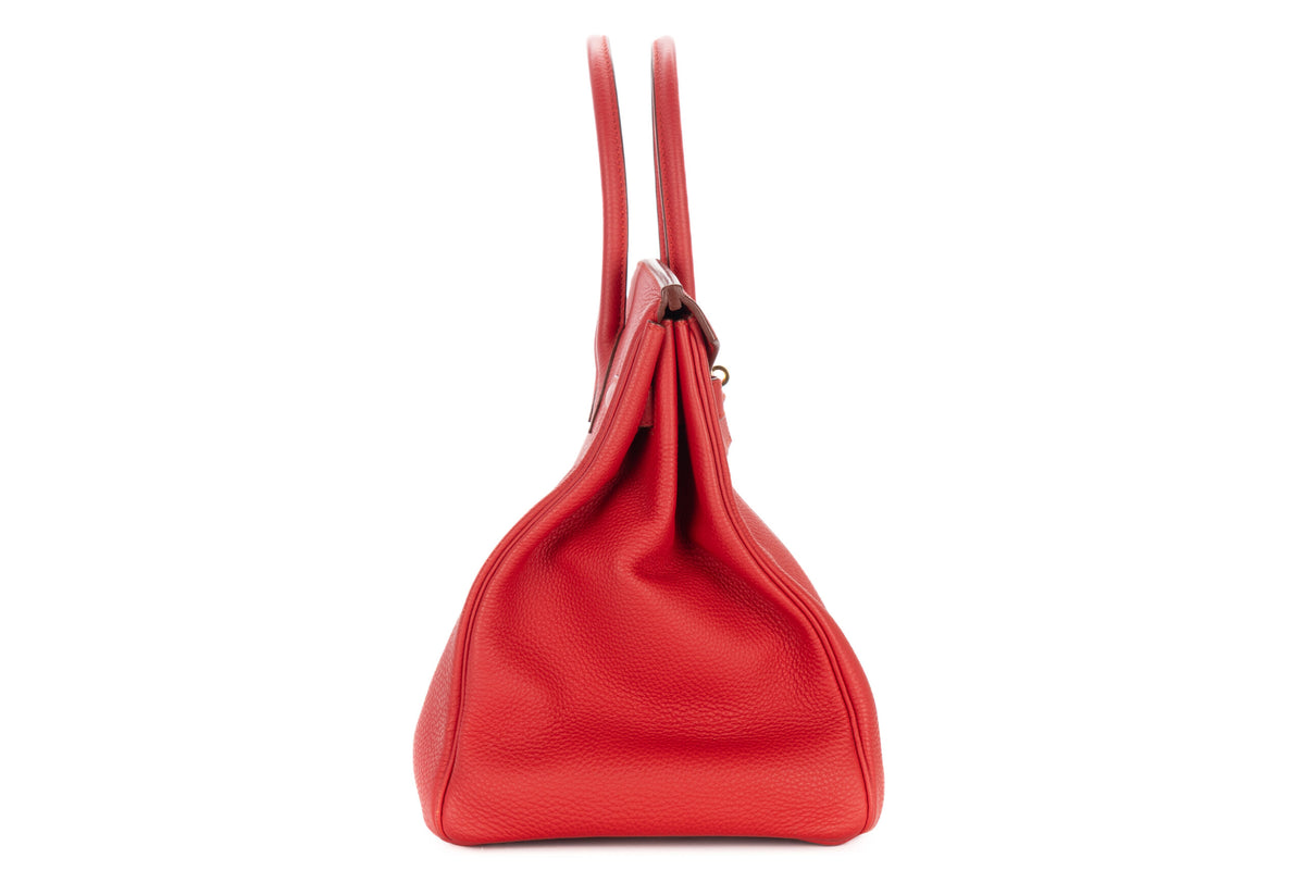 Hermès Birkin 35 Rouge Casaque Togo Gold Hardware - view 5