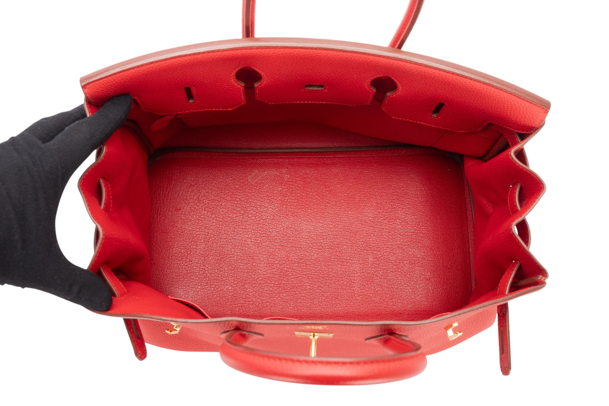 Hermès Birkin 35 Rouge Casaque Togo Gold Hardware - view 8