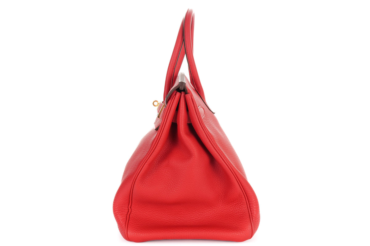 Hermès Birkin 35 Rouge Casaque Togo Gold Hardware - view 4