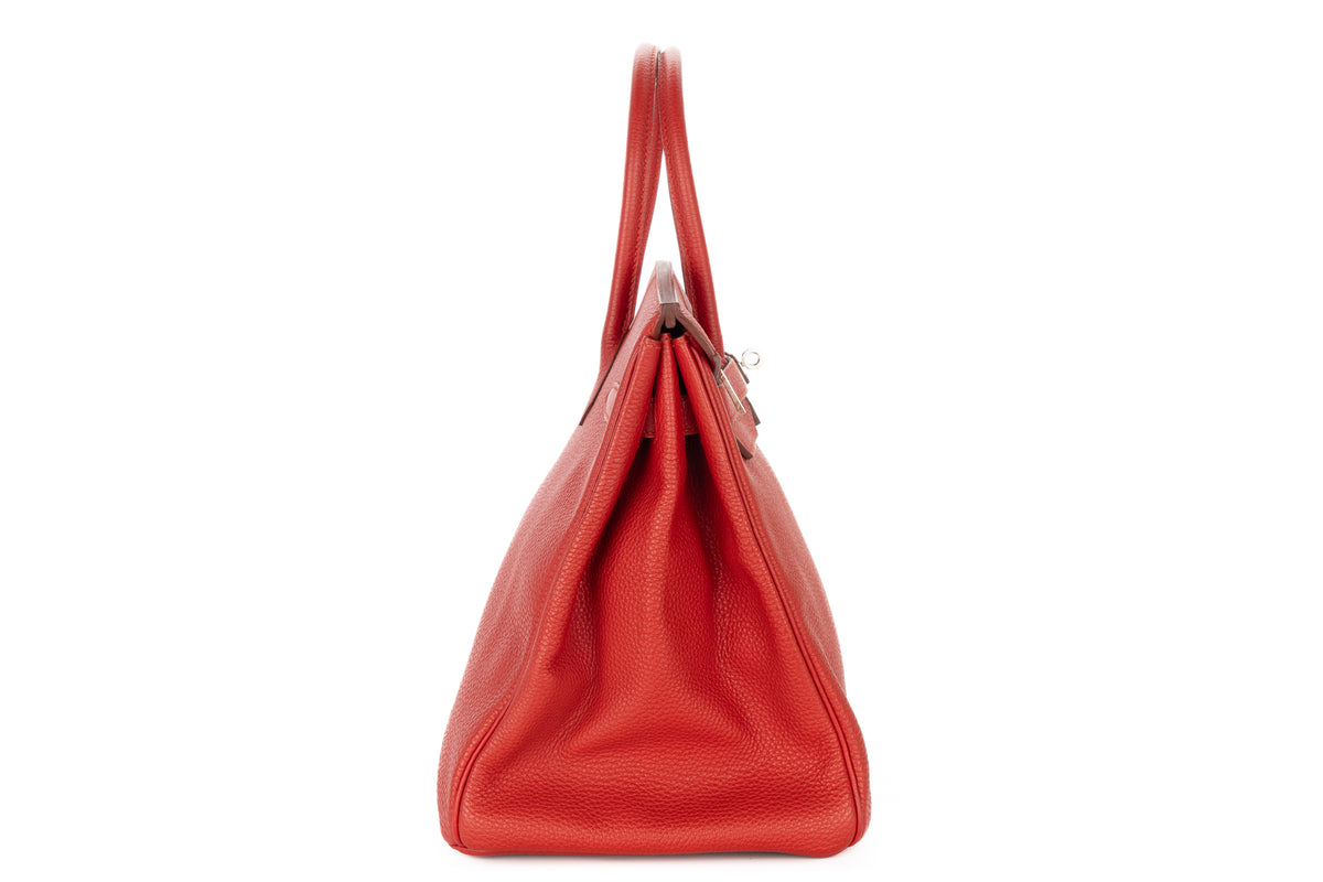 Hermès Birkin 35 Rouge Garance Togo Palladium Hardware - view 5
