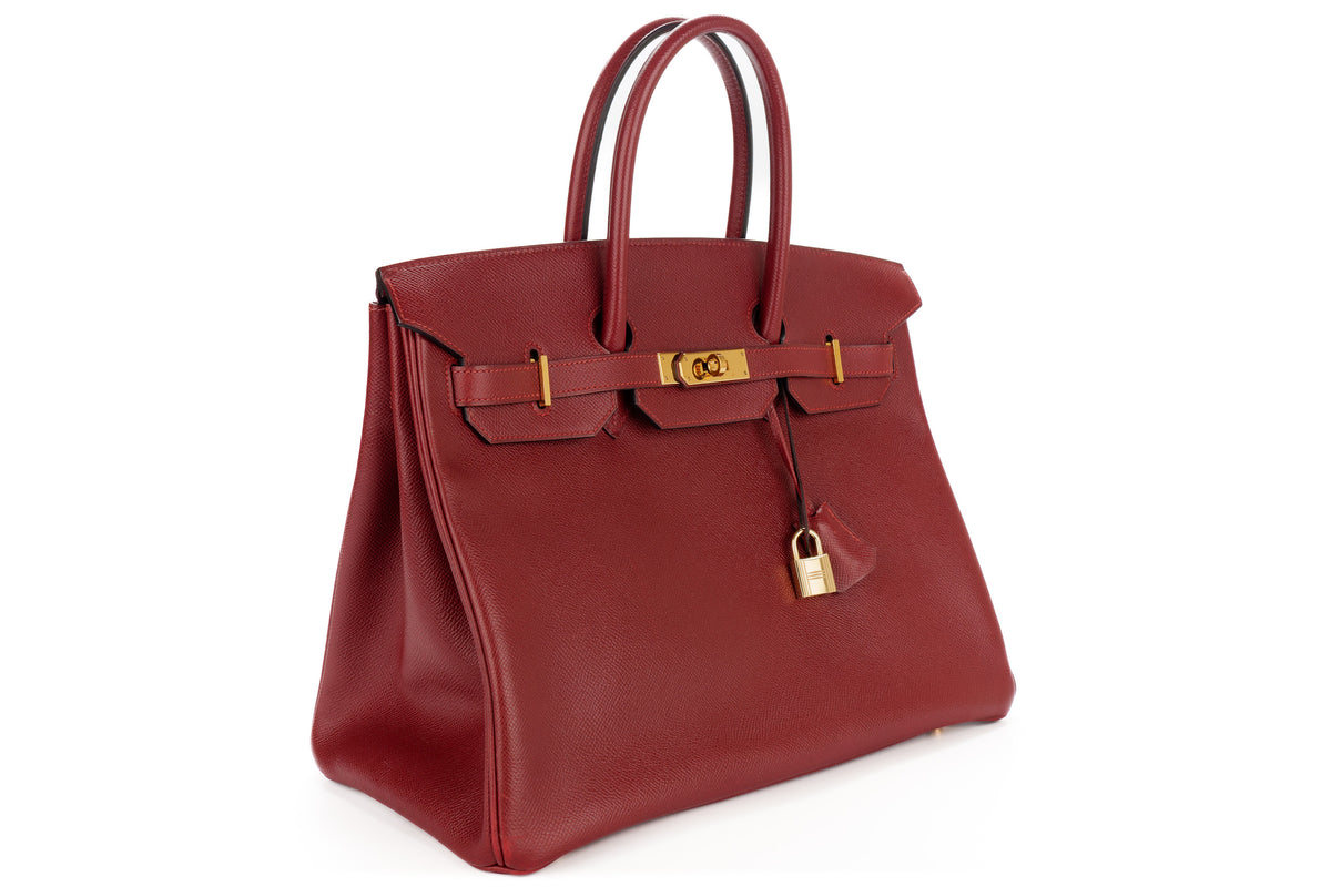 Hermès Birkin 35 Rouge H Courchevel Gold Hardware - view 2