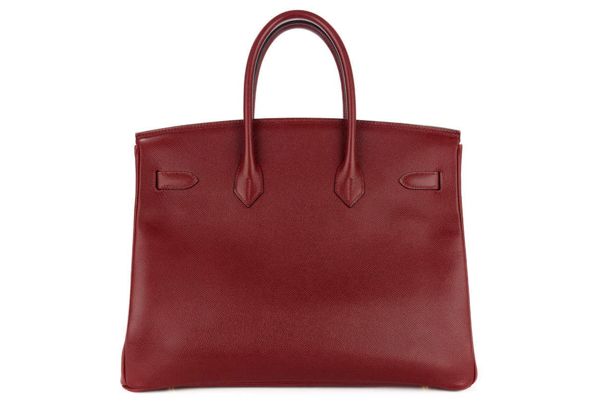 Hermès Birkin 35 Rouge H Courchevel Gold Hardware - view 3