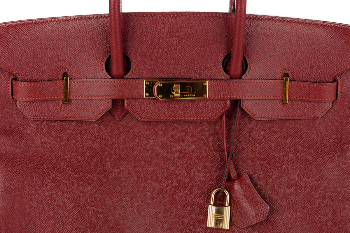 Hermès Birkin 35 Rouge H Courchevel Gold Hardware - view 7