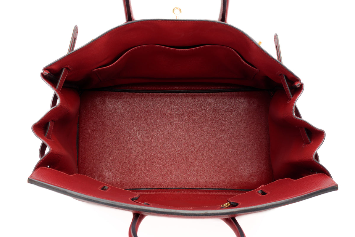 Hermès Birkin 35 Rouge H Courchevel Gold Hardware - view 9