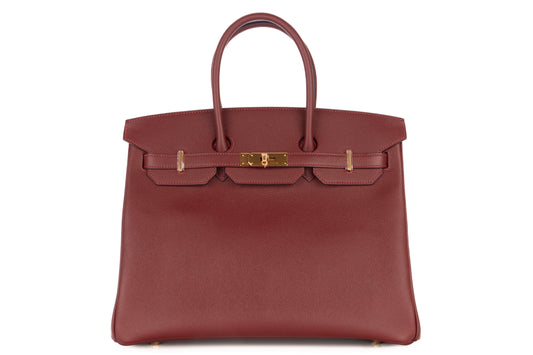 Hermès Birkin 35 Rouge H Epsom Retourne Gold Hardware - view 1