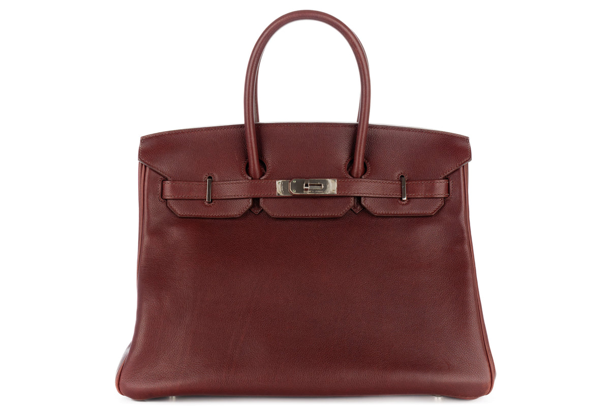 Hermès Birkin 35 Rouge Sellier Gulliver Palladium Hardware - view 1
