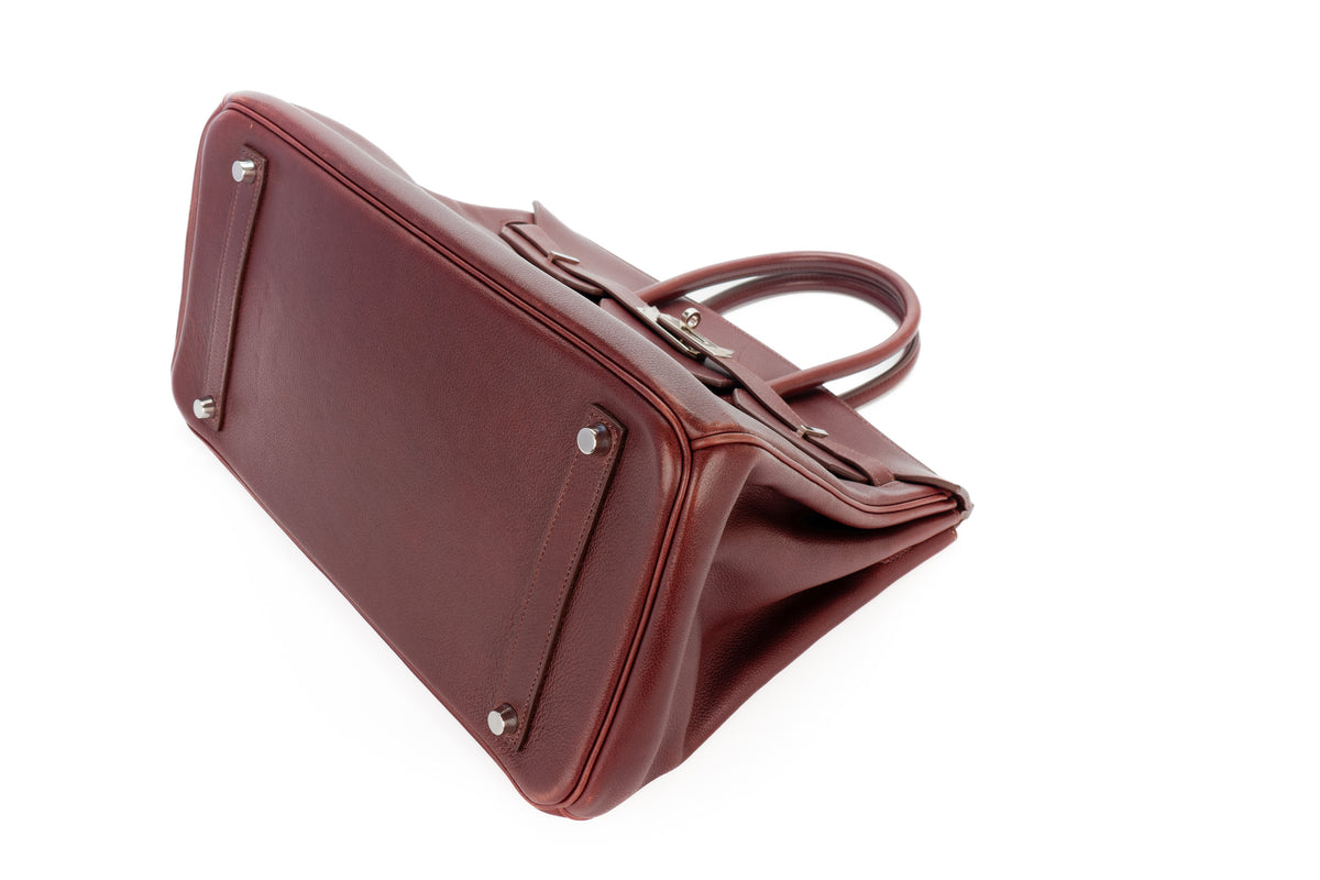 Hermès Birkin 35 Rouge Sellier Gulliver Palladium Hardware - view 10