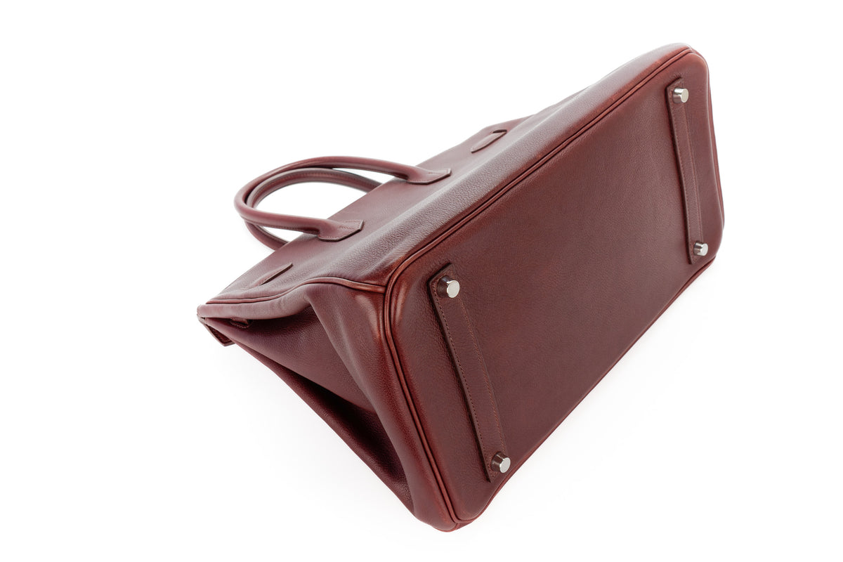 Hermès Birkin 35 Rouge Sellier Gulliver Palladium Hardware - view 11