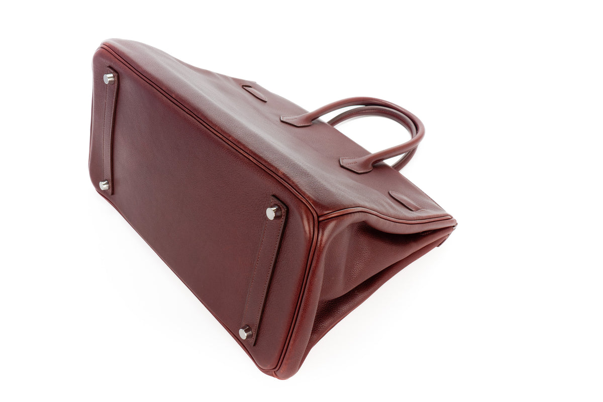 Hermès Birkin 35 Rouge Sellier Gulliver Palladium Hardware - view 12