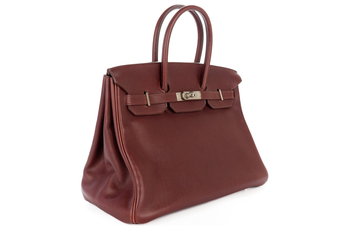 Hermès Birkin 35 Rouge Sellier Gulliver Palladium Hardware - view 2
