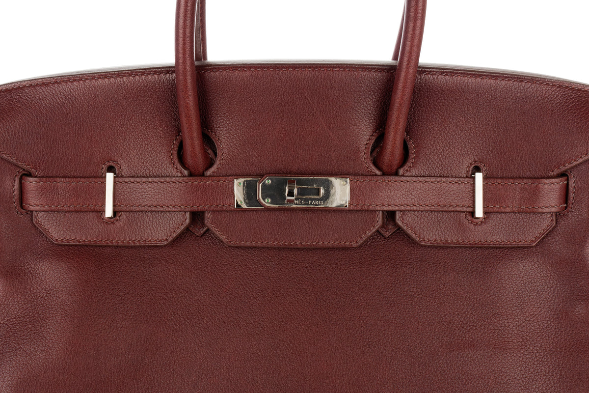 Hermès Birkin 35 Rouge Sellier Gulliver Palladium Hardware - view 7