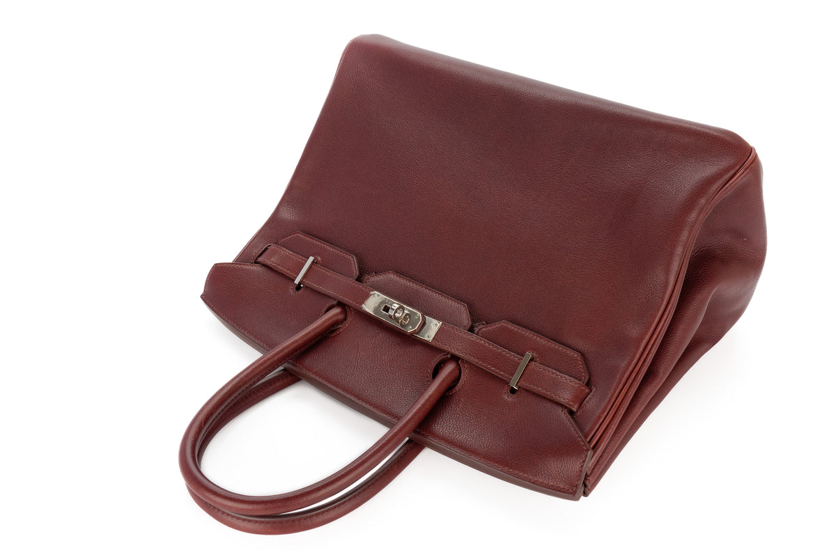 Hermès Birkin 35 Rouge Sellier Gulliver Palladium Hardware - view 8