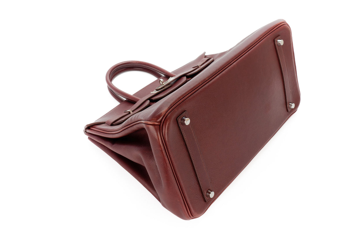 Hermès Birkin 35 Rouge Sellier Gulliver Palladium Hardware - view 9