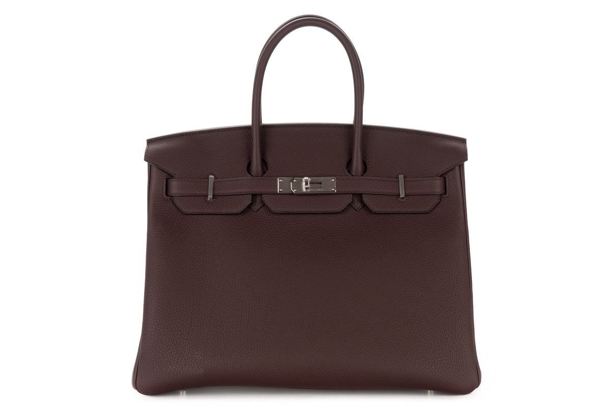 Hermès Birkin 35 Rouge Sellier Togo Palladium Hardware - view 1