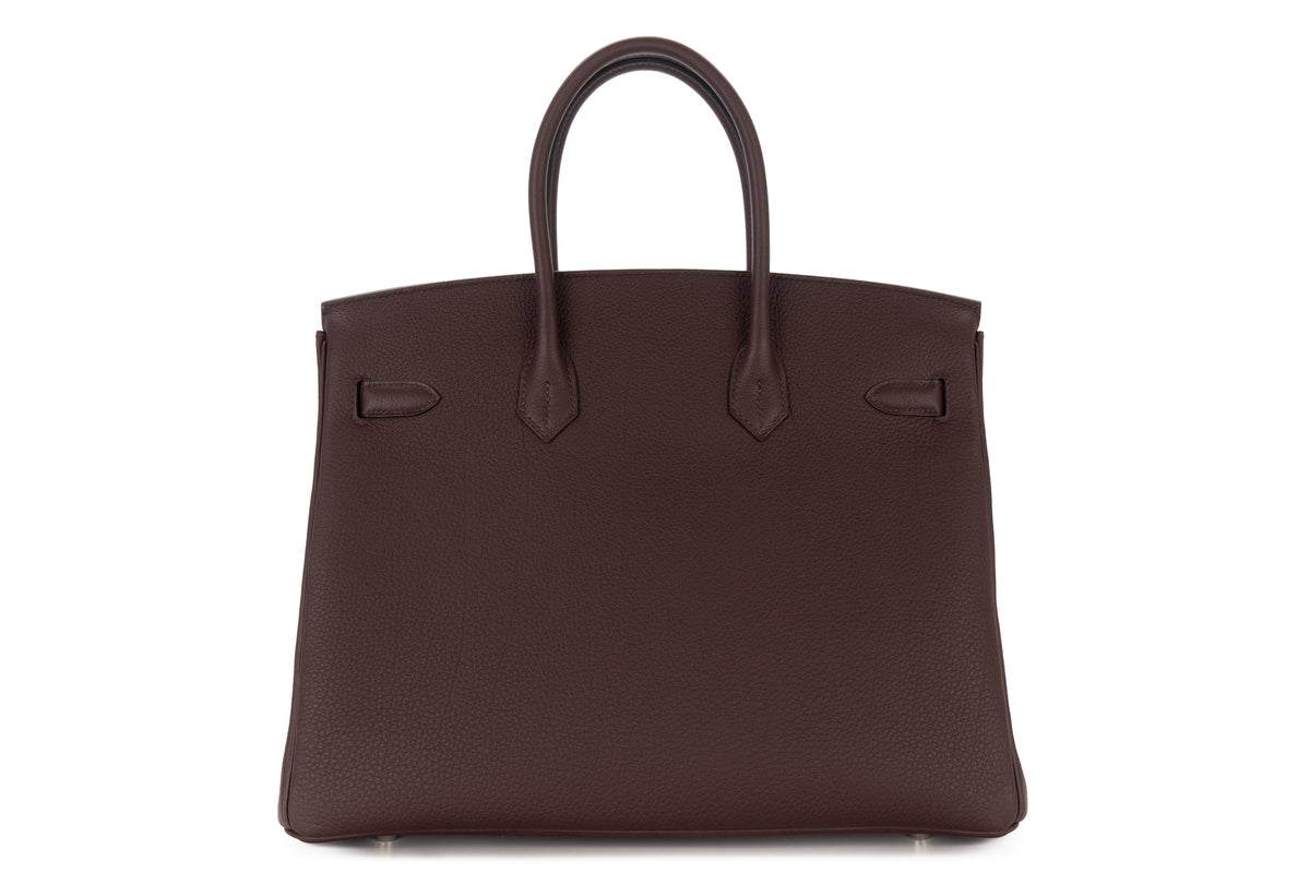 Hermès Birkin 35 Rouge Sellier Togo Palladium Hardware - view 3
