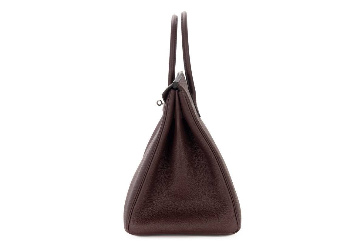 Hermès Birkin 35 Rouge Sellier Togo Palladium Hardware - view 4