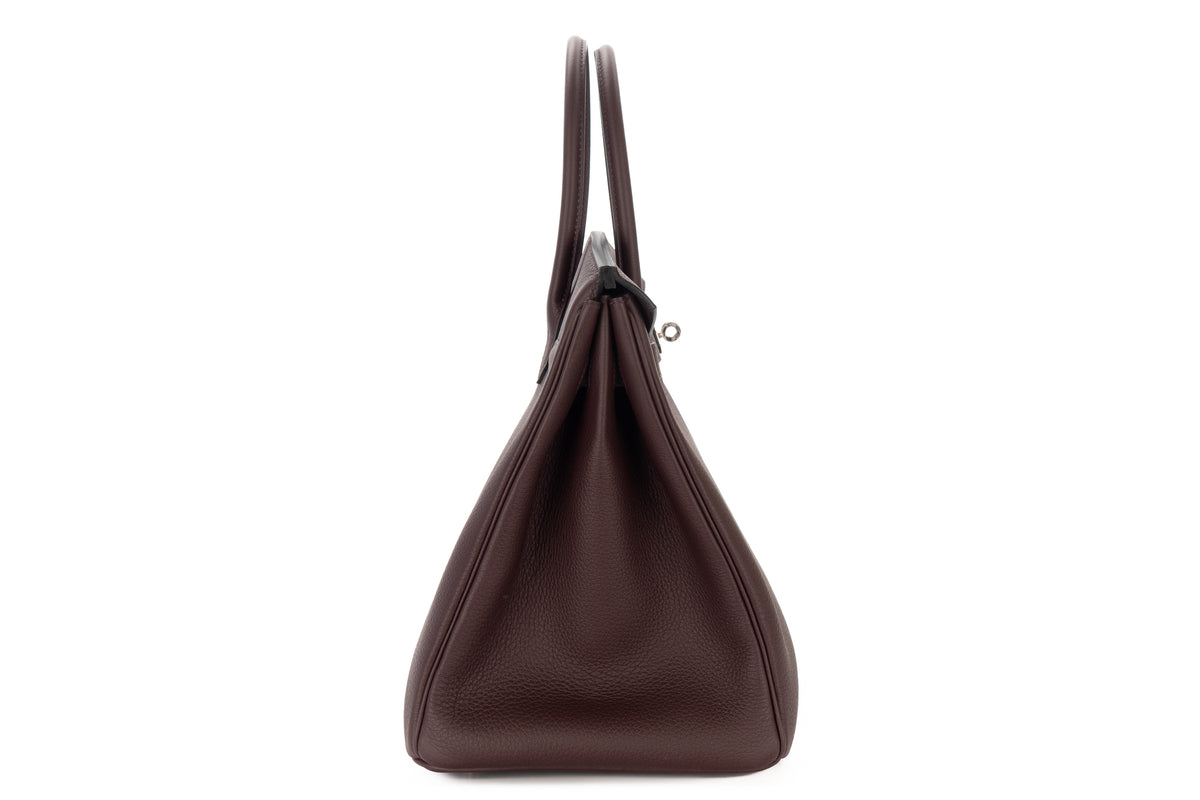 Hermès Birkin 35 Rouge Sellier Togo Palladium Hardware - view 5
