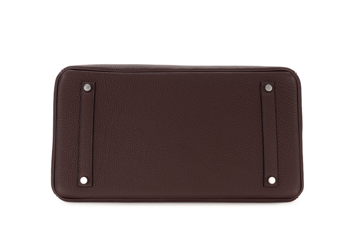 Hermès Birkin 35 Rouge Sellier Togo Palladium Hardware - view 6