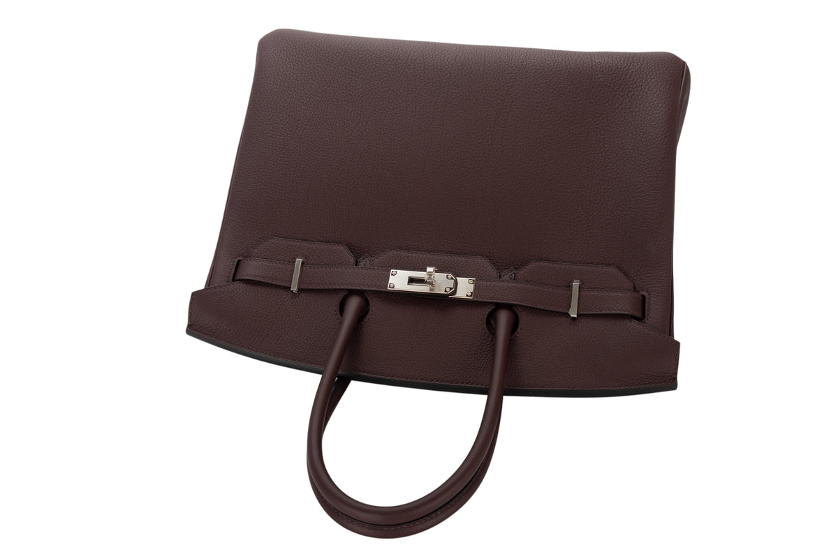 Hermès Birkin 35 Rouge Sellier Togo Palladium Hardware - view 8