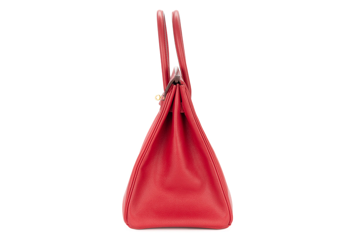 Hermès Birkin 35 Rubis Courchevel Gold Hardware - view 4