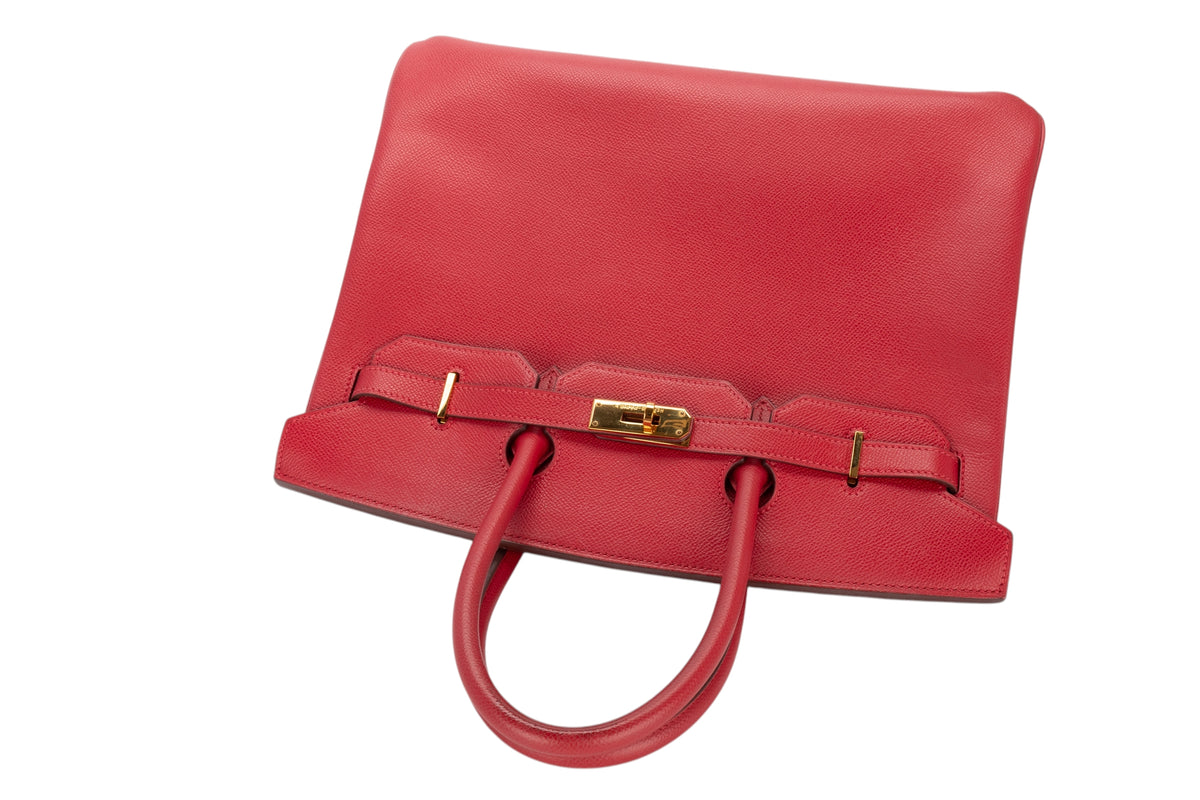 Hermès Birkin 35 Rubis Courchevel Gold Hardware - view 8