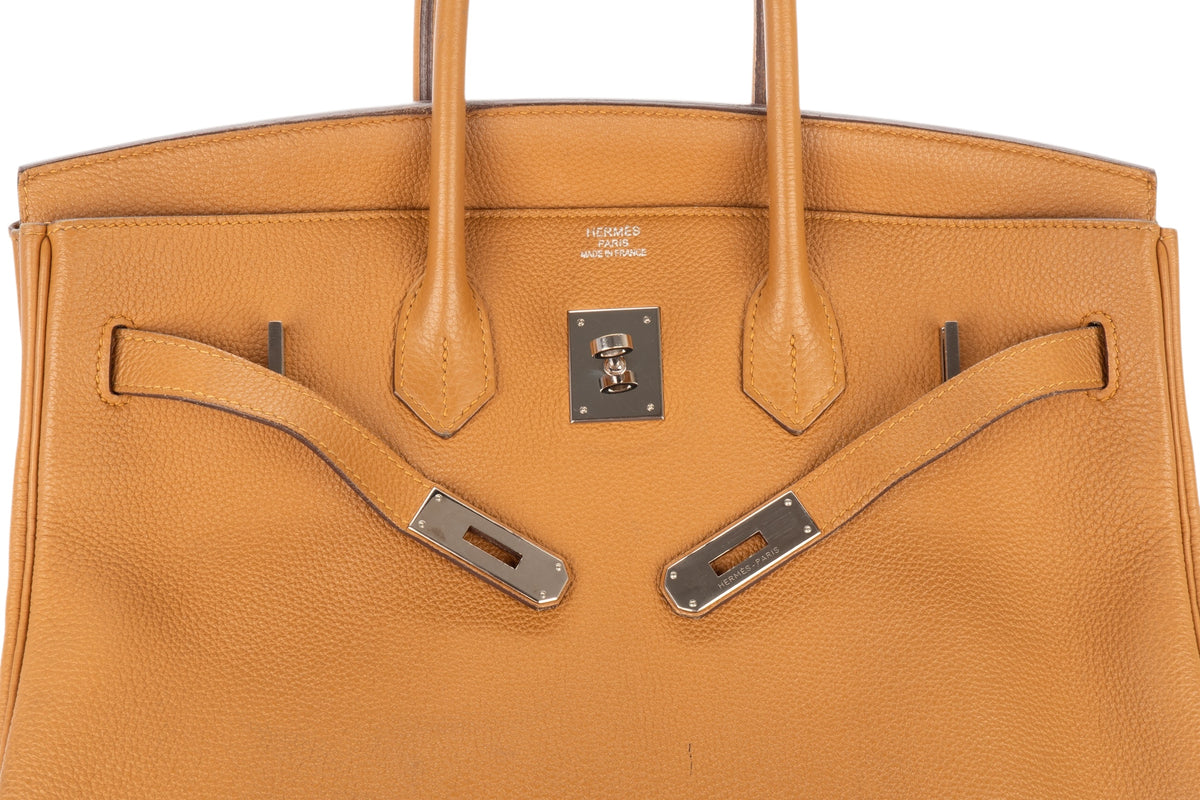 Hermès Birkin 35 Sesame Togo Palladium Hardware - view 10