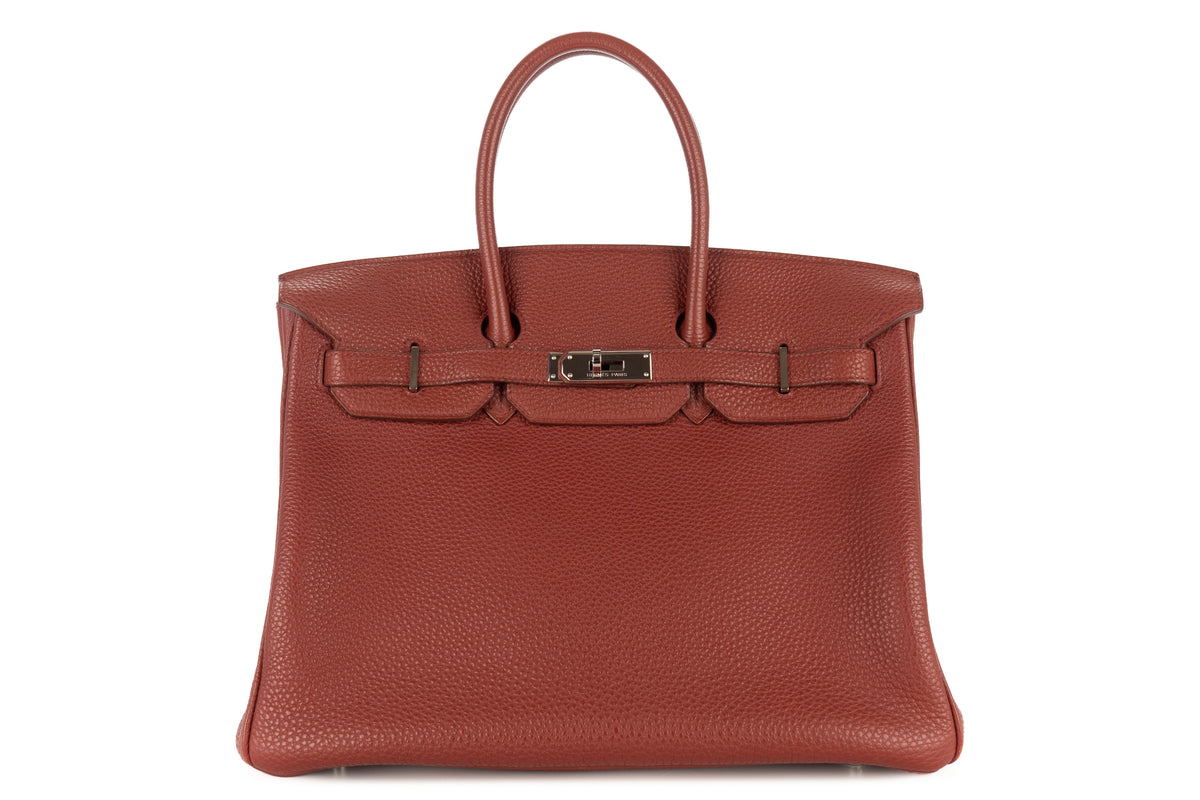 Hermès Birkin 35 Sienne Togo Palladium Hardware - view 1