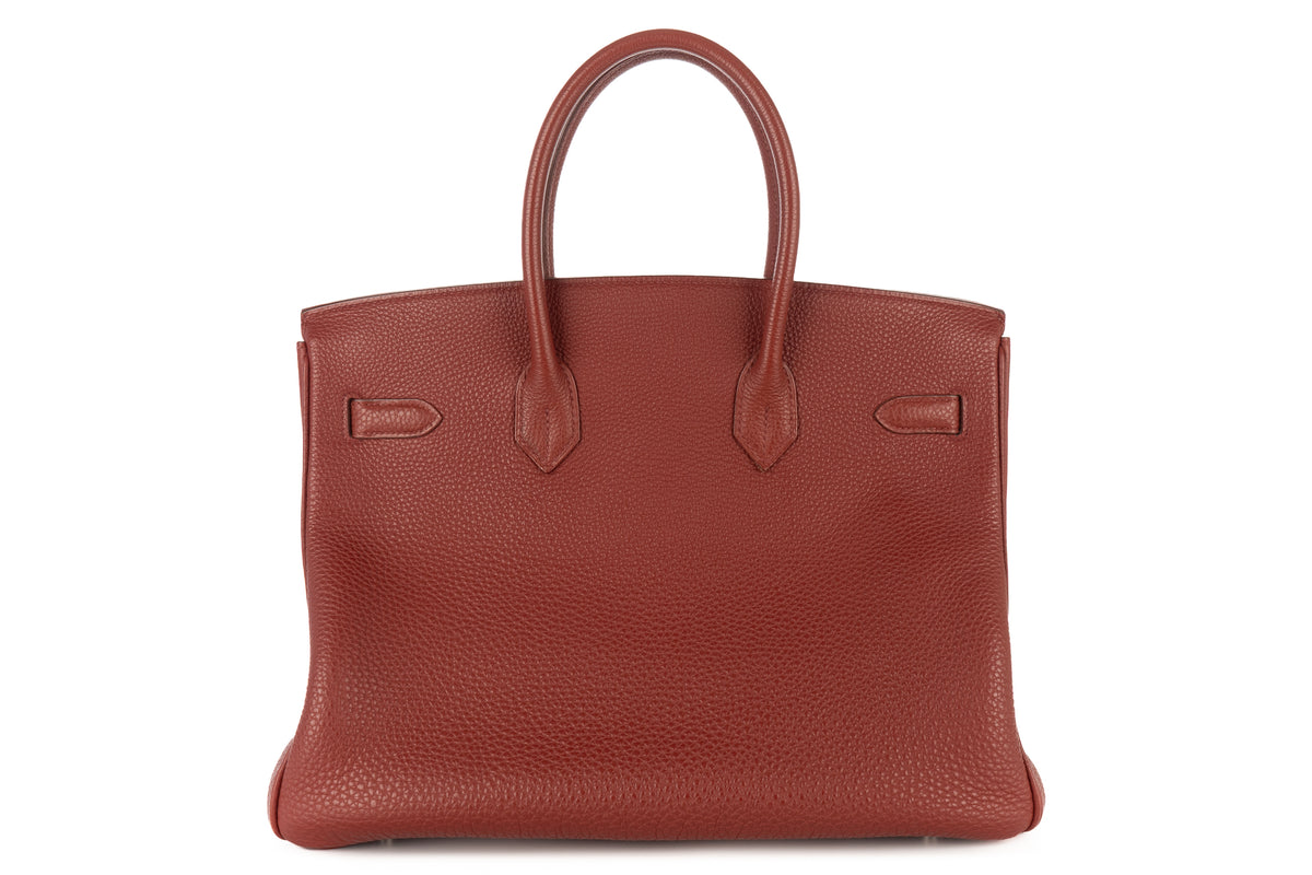 Hermès Birkin 35 Sienne Togo Palladium Hardware - view 3