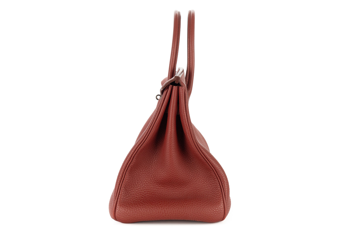 Hermès Birkin 35 Sienne Togo Palladium Hardware - view 4
