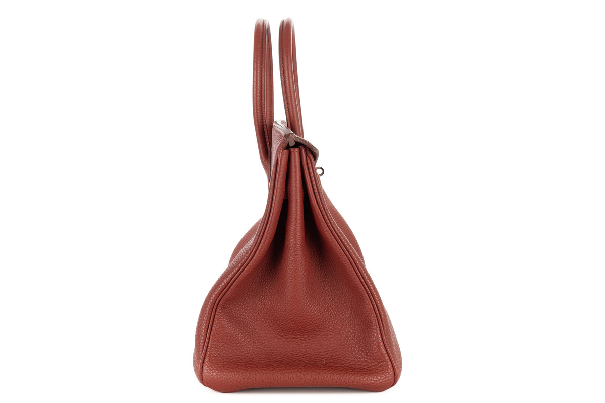 Hermès Birkin 35 Sienne Togo Palladium Hardware - view 5