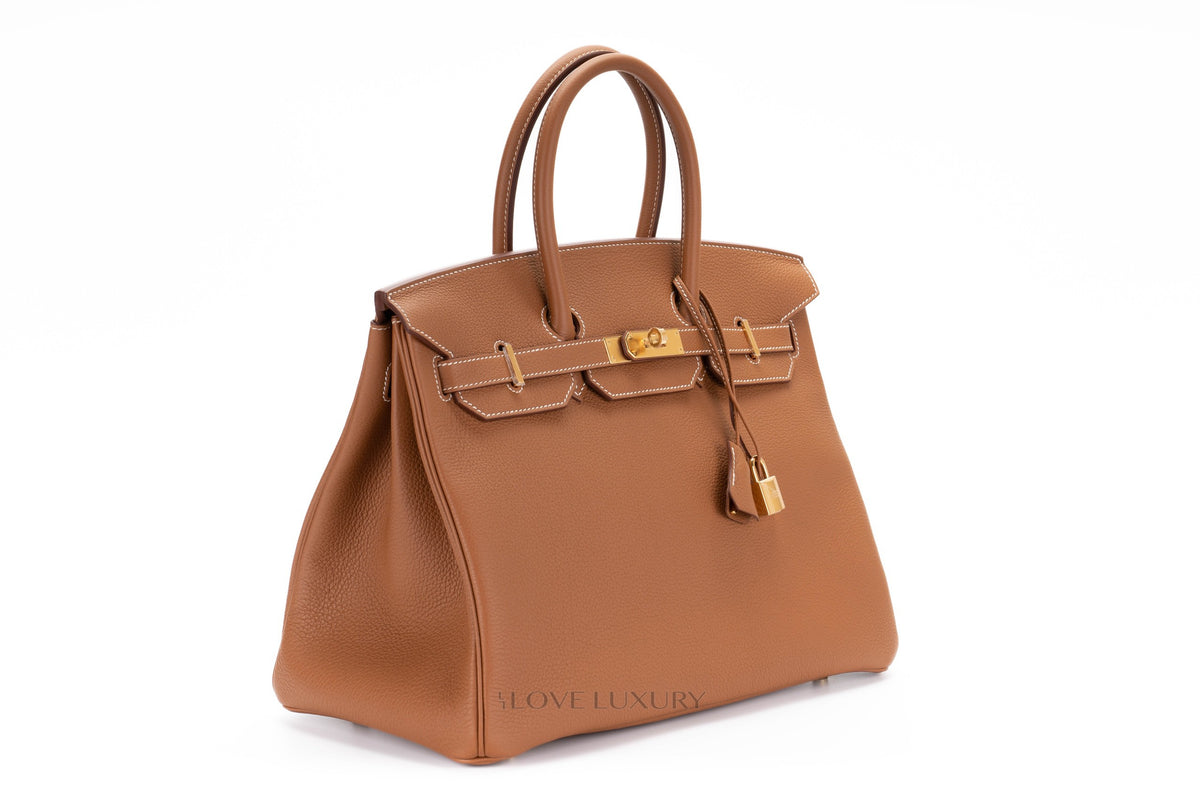 Hermès Birkin 35 Gold/Gold Togo Gold Hardware - view 2