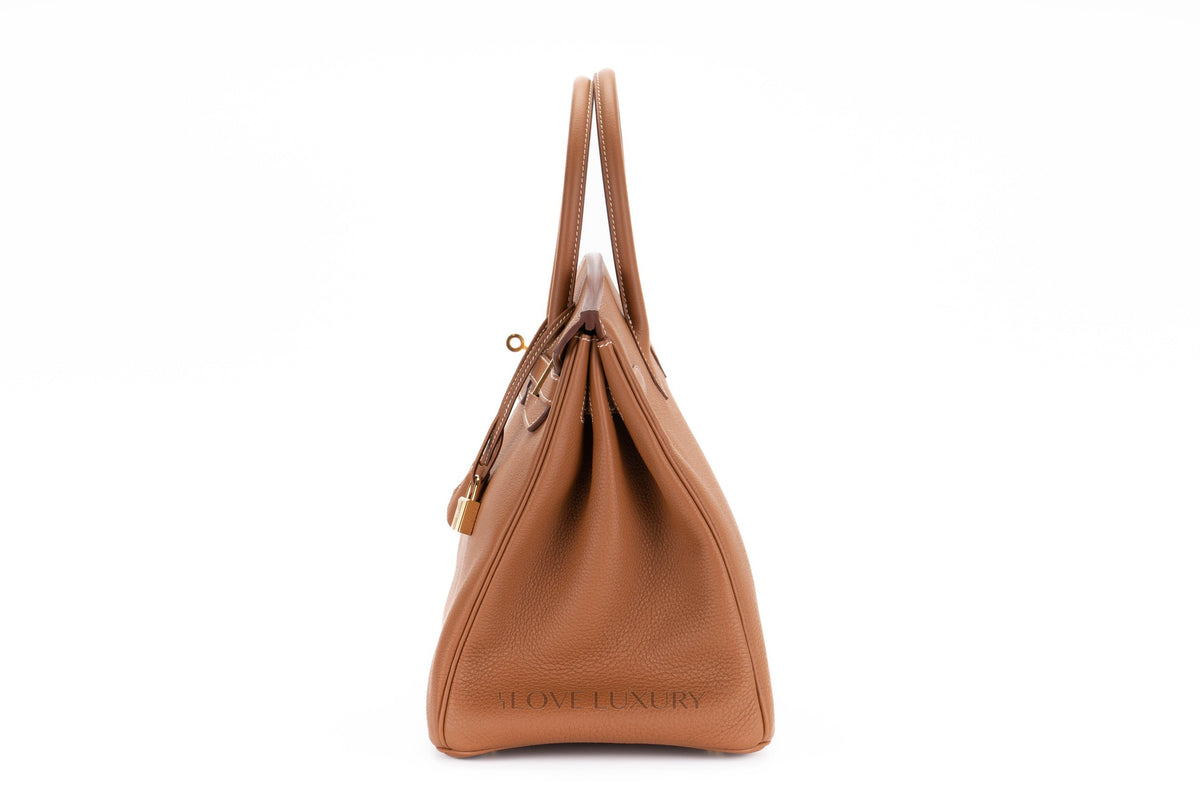 Hermès Birkin 35 Gold/Gold Togo Gold Hardware - view 4