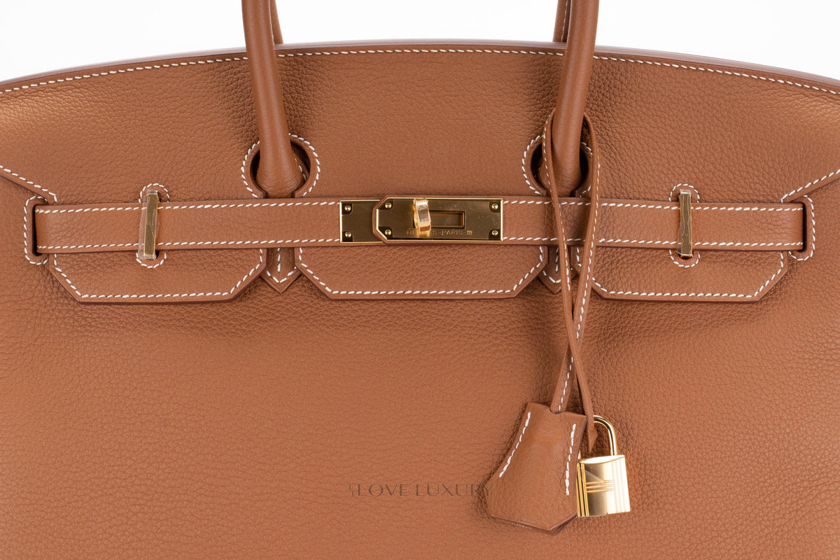 Hermès Birkin 35 Gold/Gold Togo Gold Hardware - view 7
