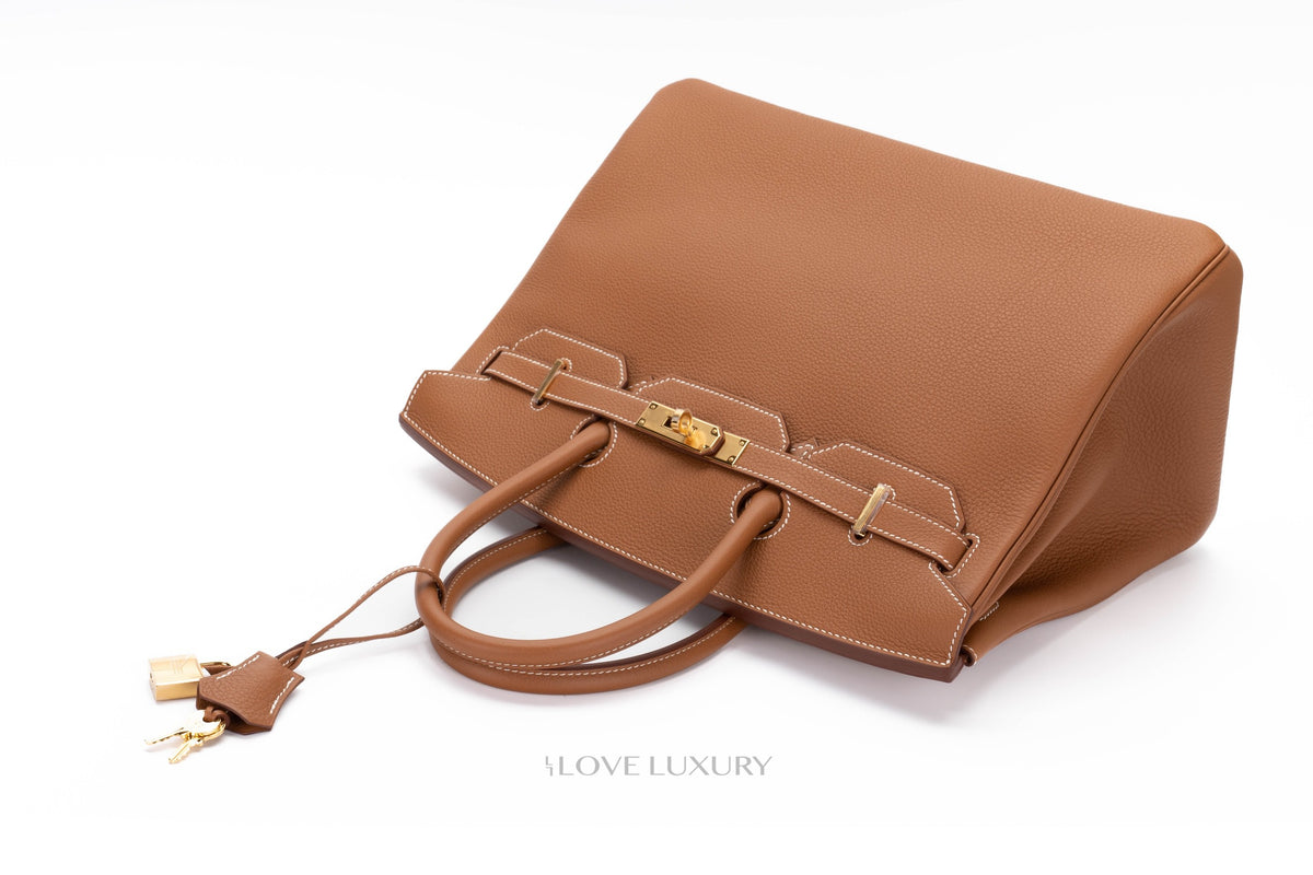 Hermès Birkin 35 Gold/Gold Togo Gold Hardware - view 8