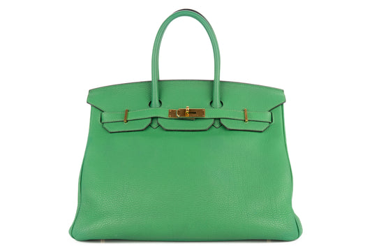 Hermès Birkin 35 Vert Bamboo Togo Gold Hardware - view 1