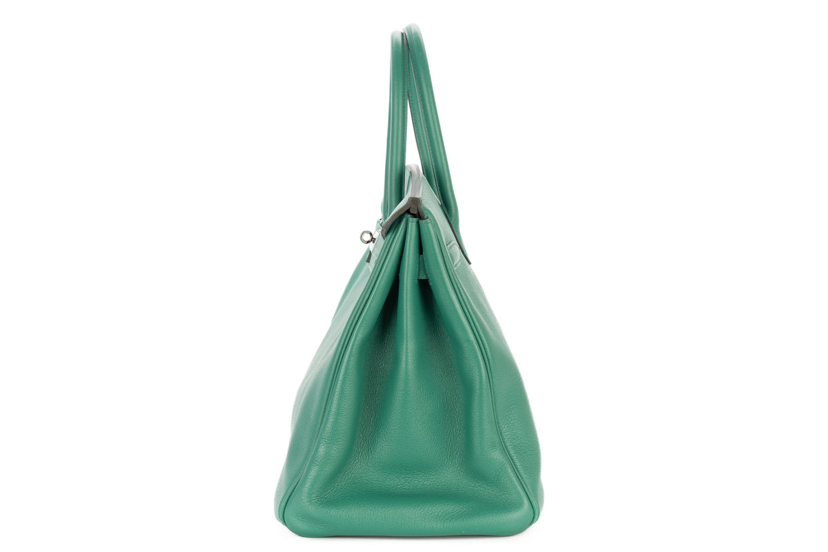 Hermès Birkin 35 Vert Vertigo Evercolor Palladium Hardware - view 4