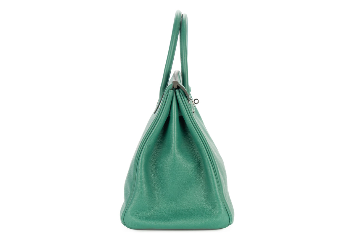 Hermès Birkin 35 Vert Vertigo Evercolor Palladium Hardware - view 5