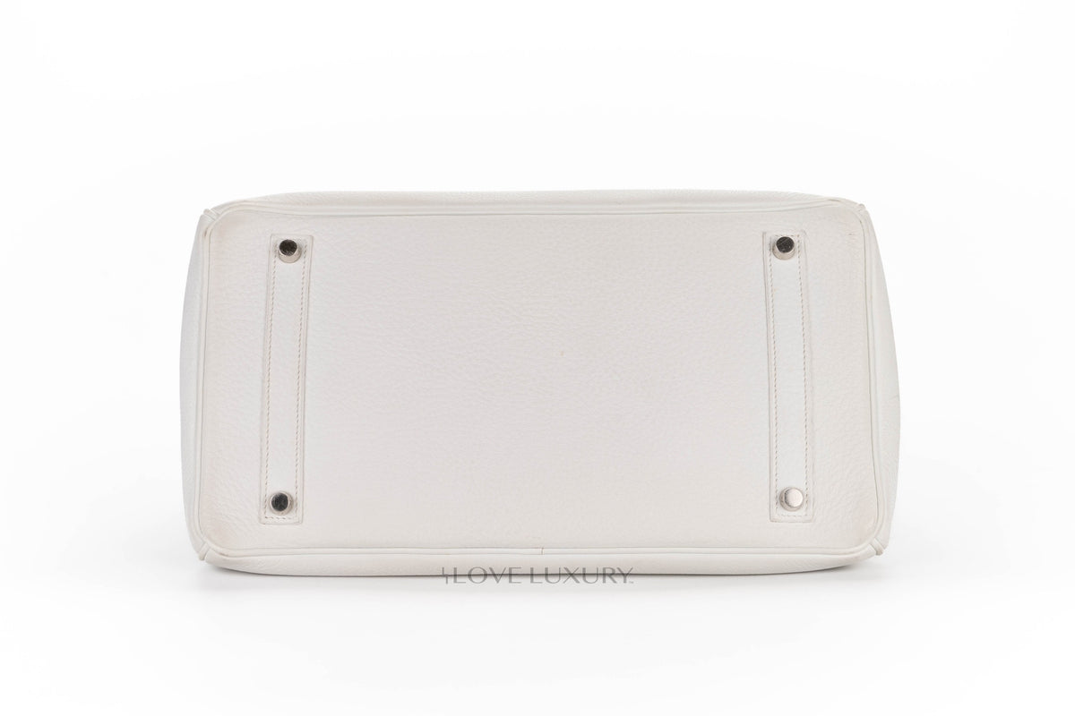 Hermès Birkin 35 White Clemence Palladium Hardware - view 6