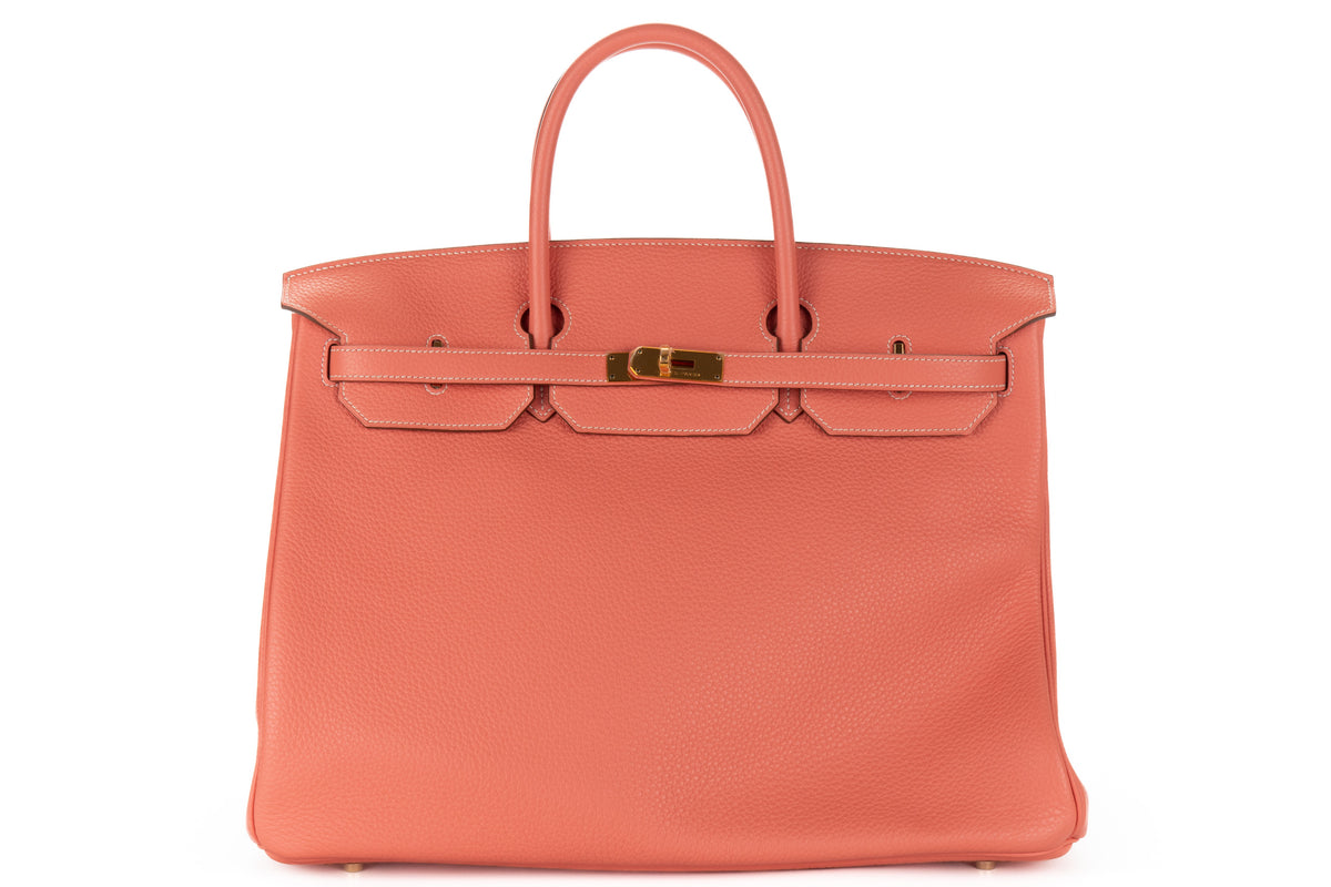 Hermès Birkin 40 Crevette Clemence Gold Hardware - view 1