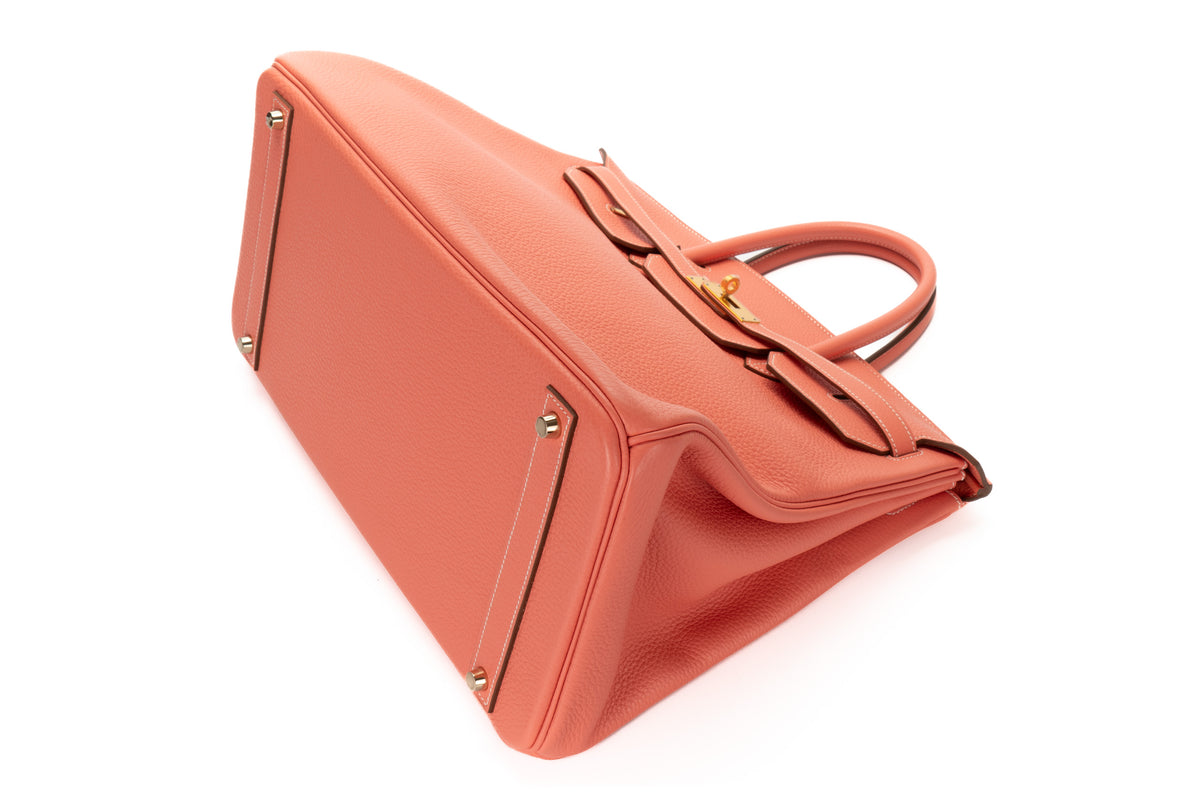 Hermès Birkin 40 Crevette Clemence Gold Hardware - view 10